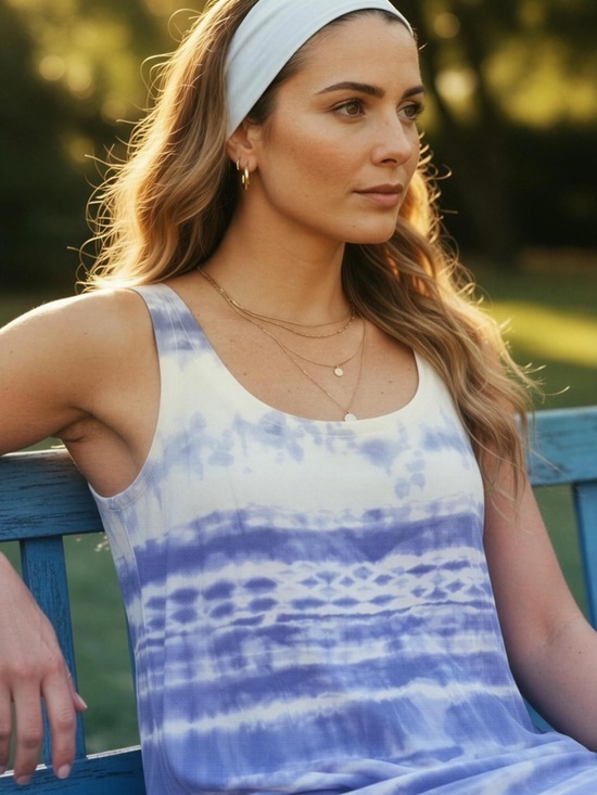 Olive & Oak Tops - Olive & Oak Tie-Dye Tank Top Size L